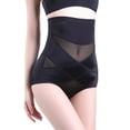 thumbnail image 1 of Women's Tummy Control Shapewear Panties Hi-Waist Body Shaper Butt Lifter Slimming Briefs - Black - XL, 1 of 6