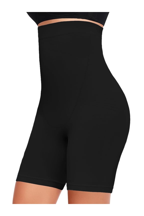 Women's Tummy Control Butt Lifting Shapewear Shorts & Body Shaper, Black