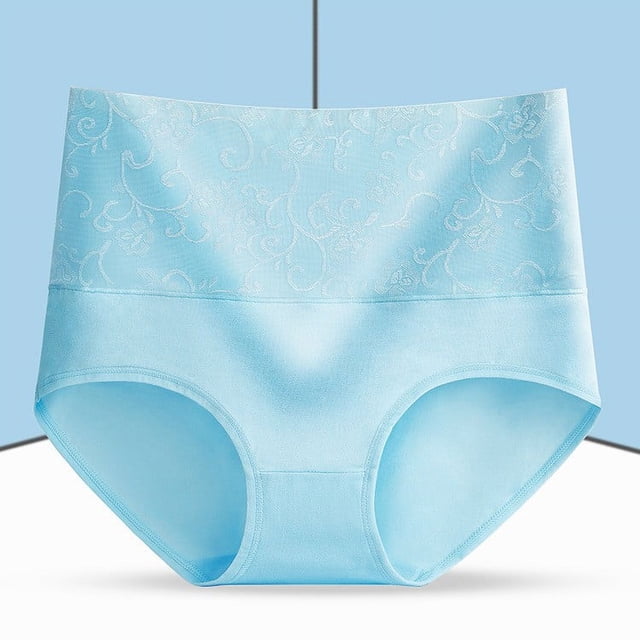 Women's Tummy Control Underwear 1 Briefs Comfortable Cotton High Waist Underwear Sexy Panties Up to 65% off