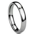 thumbnail image 1 of Women's Tungsten Carbide Wedding Band Ring 4mm Comfort Fit Domed Classic Ring For Men & Women, 1 of 3