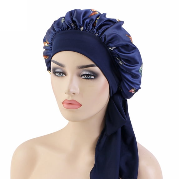 Women's Turban Bath Shower Cap Nightcap Hair Cover Wrap Headwear Style