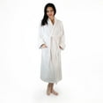 thumbnail image 1 of Women's Turkish Cotton Terry Ultra-Soft and Absorbent Long Bathrobe, White, 1 of 6