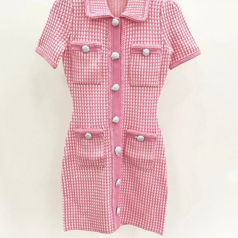 Sweet Elegant Plaid Buttons Turndown Collar Tops Sweet Elegant Plaid Buttons Turndown Collar Tops