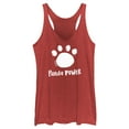 thumbnail image 1 of Women's Turning Red Panda Power Paw Print  Racerback Tank Top Red Heather X Small, 1 of 4