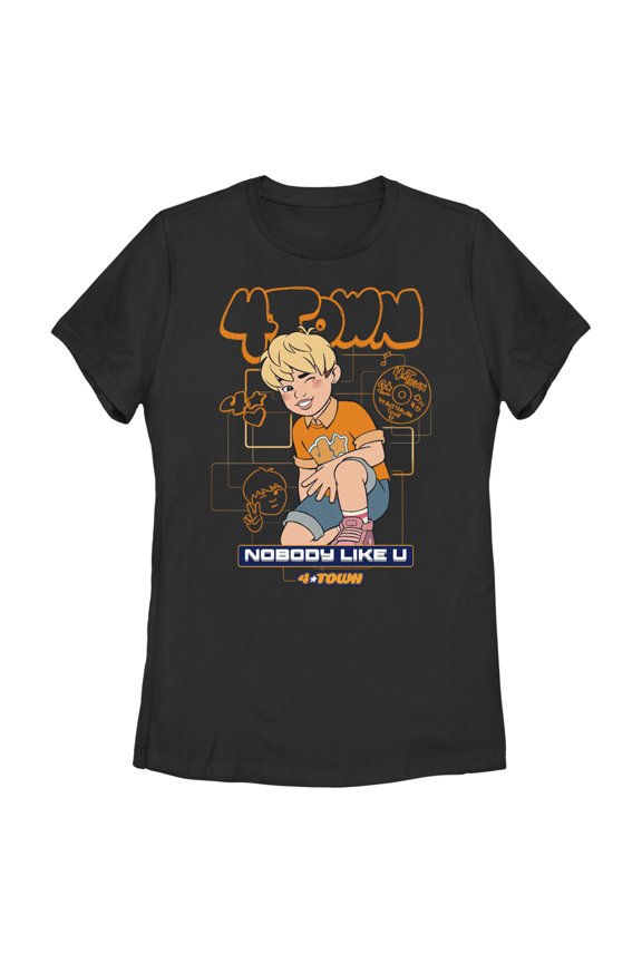 Women's Turning Red Tae Young Nobody Like U Graphic Tee Black Medium