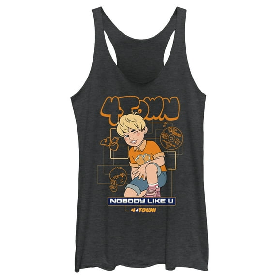 Women's Turning Red Tae Young Nobody Like U Racerback Tank Top Black Heather X Large