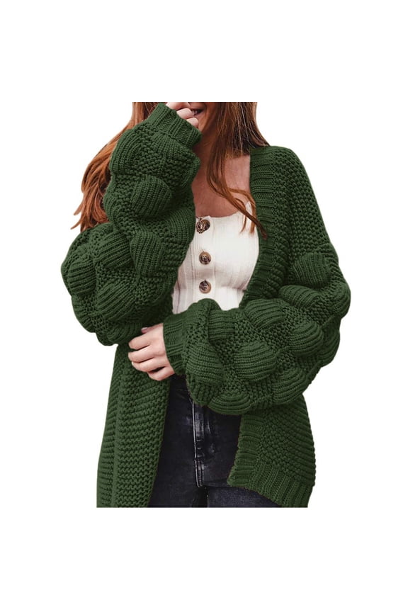 Women's Turtleneck Pullover Sweater Coat with Batwing Sleeves Casual Warm Knit Shirt Jacket for Fall Winter