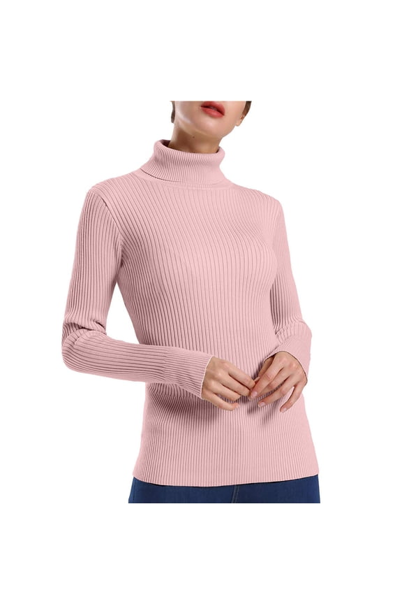 Women's Turtleneck Ribbed Long Sleeve Sweater Pullover Tops Sweatshirt Quarter Zip 15 Items Men Quarter Zip Clothes Hot over over Sweat Shirts Sweaters Guys Women's Sweaters Comfy Sweaters for Men