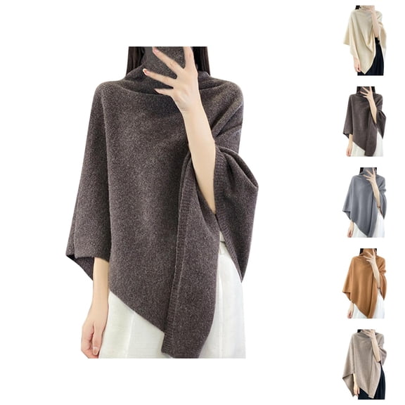 Women’s Turtleneck Sweater, High Collar Knitted Pullover, Soft Solid Color Top for Fall Winter Layering