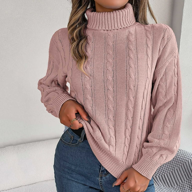 Casual Solid Color Turtleneck Sweaters Casual Solid Color Turtleneck Sweaters