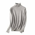 thumbnail image 1 of Women's Turtleneck Sweaters Warm Ribbed Knit Pullover Tops Trendy Slim-Fit Top Casual Long Sleeve Shirts Solid Thermal Clothes Warm Winter Fall Outfits for Women 2025, 1 of 7