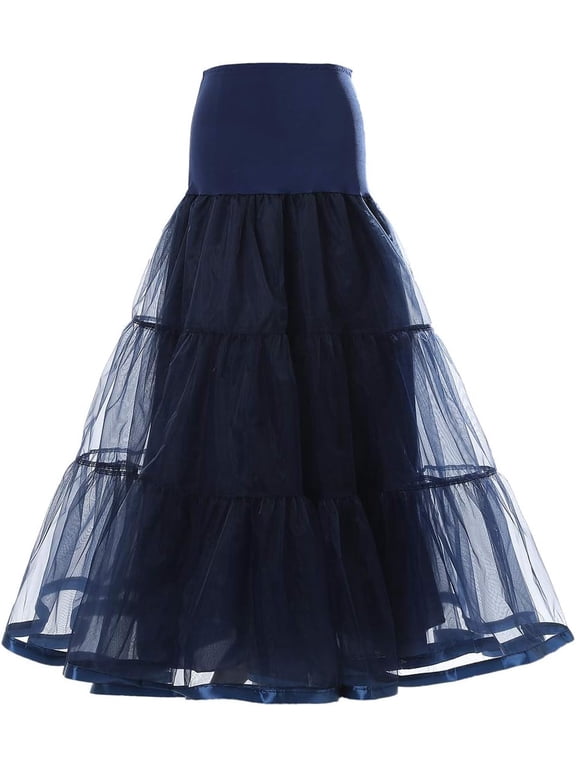 Women's Tutu 50s Tutu Dress Petticoats Underskirt Half Slips for Wedding Crinoline