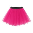 thumbnail image 1 of Women's Tutu Skirt Adult 50s Vintage Classic Elastic Layered Tulle Ballet Bubble Dance Skirts for Festival Party, 1 of 4
