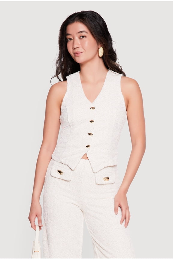 Women's Boucle Tailored Waistcoat