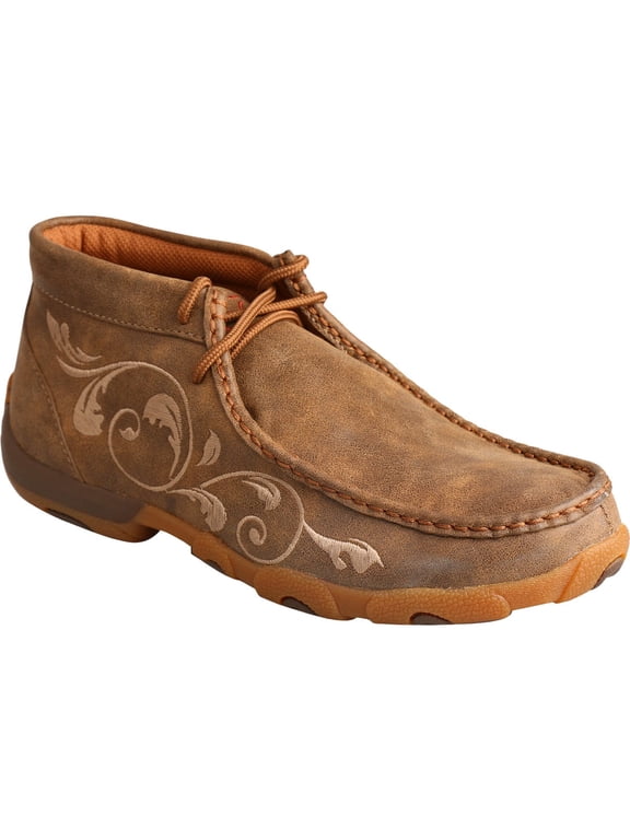 Women's Twisted X WDM0041 Driving Moc Bomber Leather 8.5 M