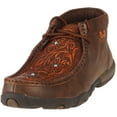 thumbnail image 1 of Women's Twisted X WDM0081 Driving Moc Chukka Boot Brown/Tooled Flowers Leather 5.5 M, 1 of 5