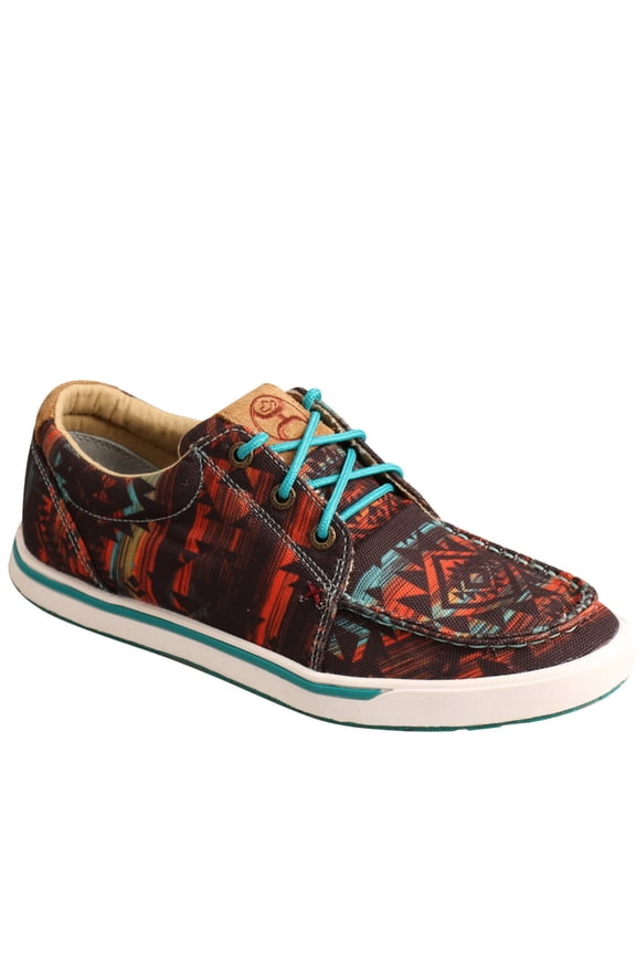 Women's Twisted X WHYC019 Hooey Loper Sneaker Midnight Aztec Fabric 7 M