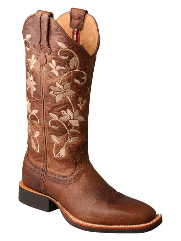 Women's Twisted X WRS0025 Ruffstock Cowboy Boot Oiled Bomber/Oiled Bomber Leather 10 B