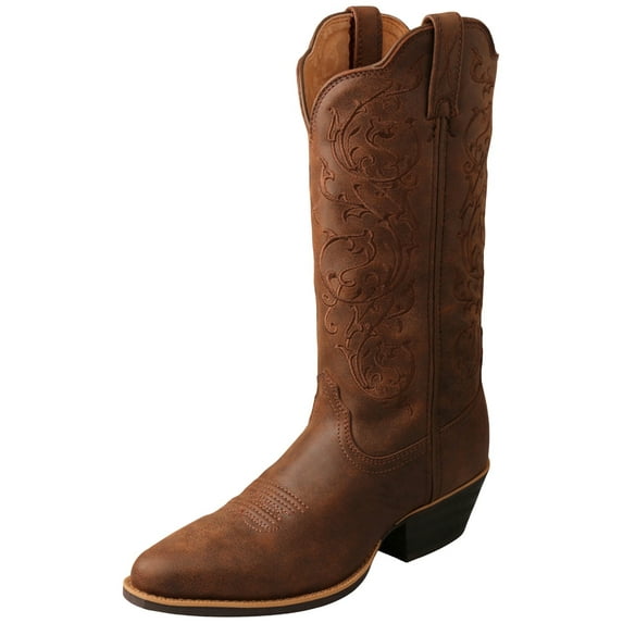 Women's Twisted X WWT0037 12" Western Cowgirl Boot Brown Full Grain Leather 11 B