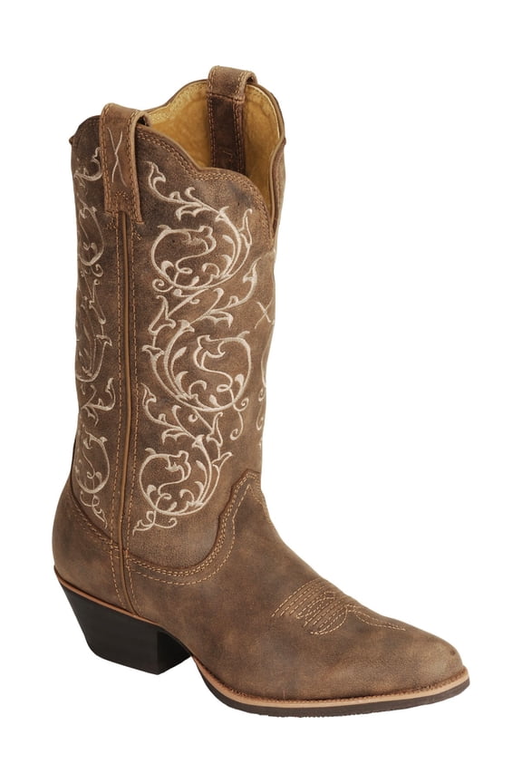 Women's Twisted X Western 12" R Toe Cowgirl Boot Bomber/Bomber 10 C
