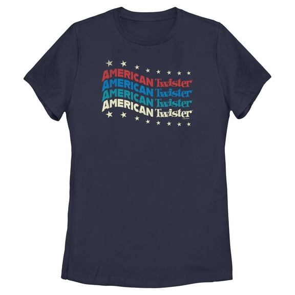 Women's Twister American Patriotic Logo Graphic T-Shirt