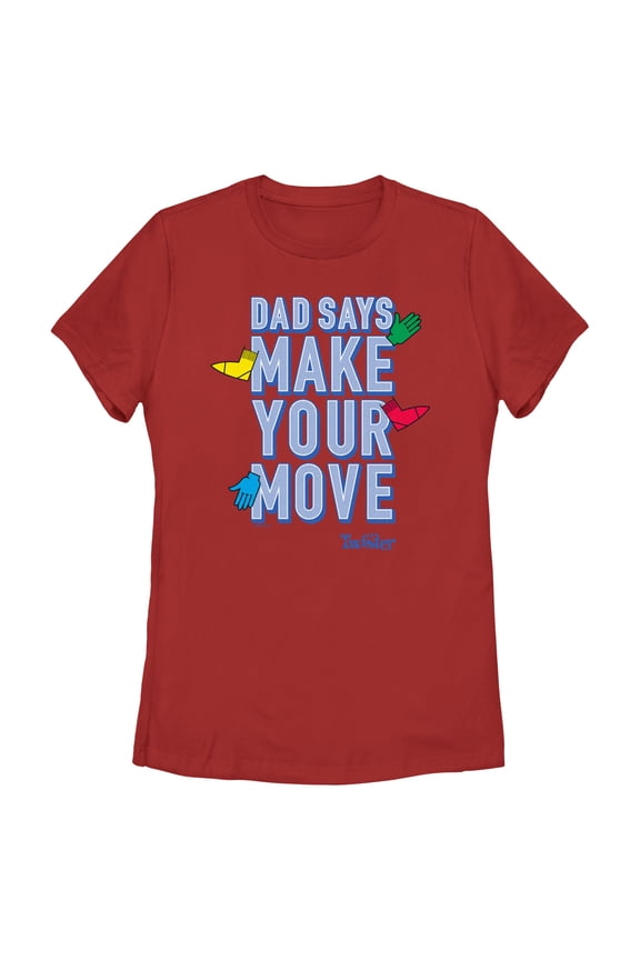 Women's Twister Dad Says Make Your Move Graphic T-Shirt