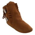 thumbnail image 1 of Minnetonka Women’s Two Button Softsole Leather Ankle Boot, Brown 9.5 US, 1 of 6