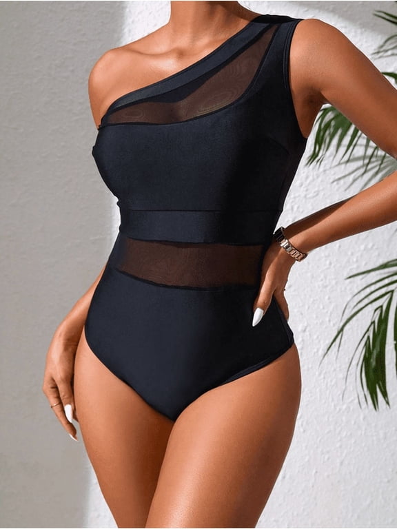 Women's Two Piece Bikini Set Swimwear, Casual High Waisted Beachwear Swimsuit for Summer Pool