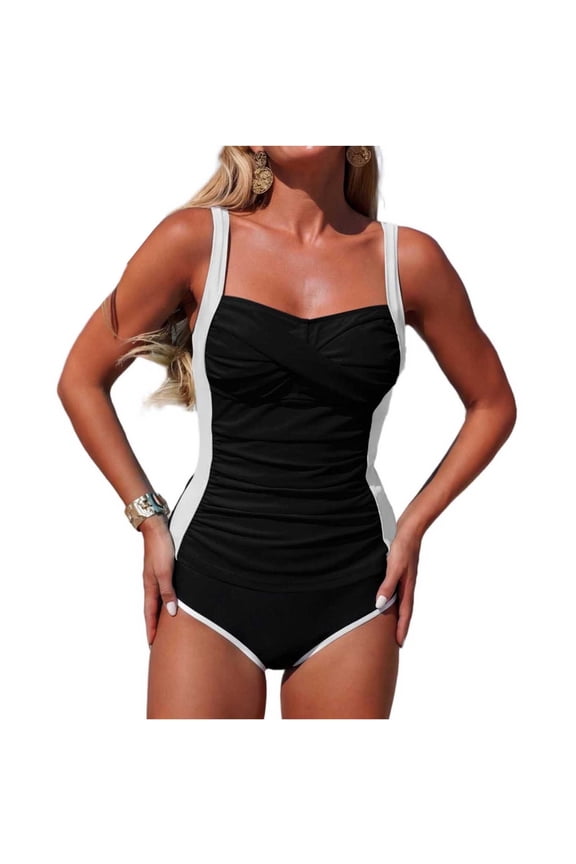 Women's Two Piece Mesh Bikini Swimsuit Ribbed Triangle Top Cheeky String Bottom 2026 Trendy Summer Beach Bathing Suit