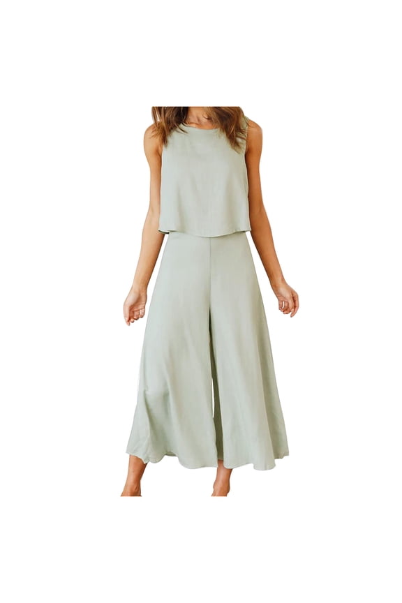 Women's Two Piece Outfits 2 Piece Pants Set for Women Clothing Set Female Round Neck Short Sleeve Tops Pants Sets Casual Pant Style S_275 Women's Tracksuits Gray L