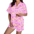 thumbnail image 1 of Women's Two Piece Outfits For Women Short Sleeve V Neck Shorts Set, 1 of 2
