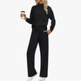 thumbnail image 1 of Women's Two Piece Oversized Loose Crewneck Outfits Pullover & Drawstring Pants Sweatsuits Lounge Sets Women Hoodless Sweatsuits Set Sweatpants Long Sleeve Sweatshirt Matching Tracksuit Sets, 1 of 6