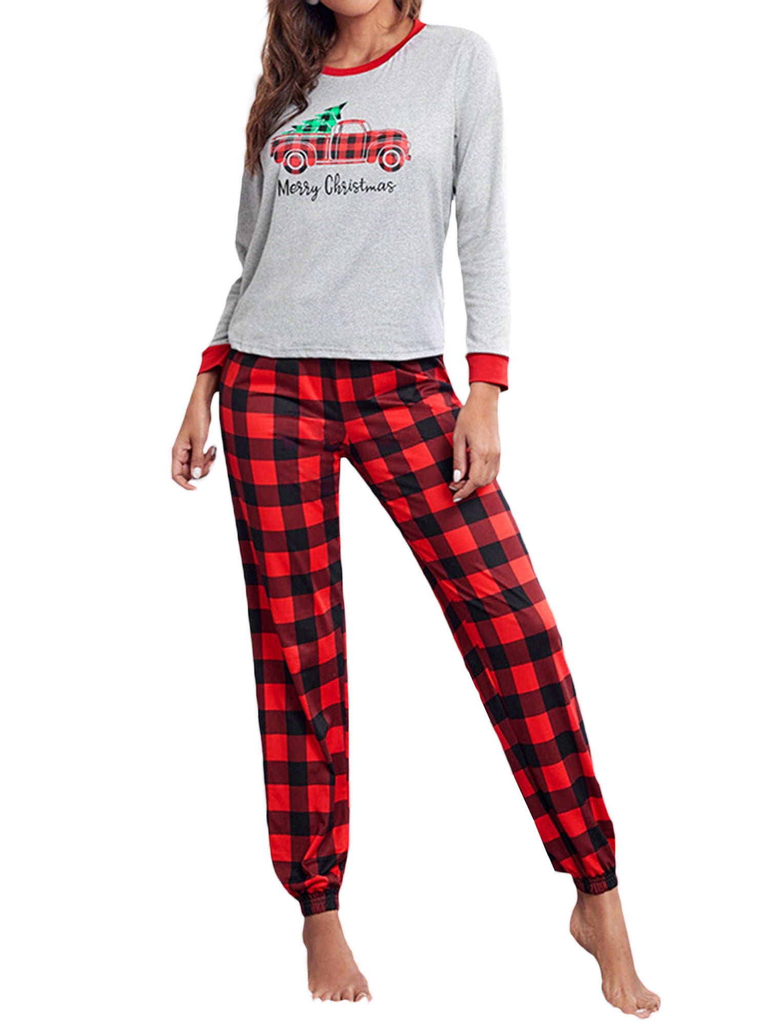 Womens christmas truck pajamas hotsell
