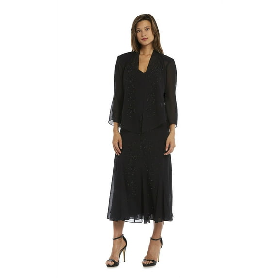 Women's Two Piece Sequined Formal Dress