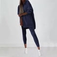 thumbnail image 1 of Women's Two-Piece Set Round Neck Long Sleeved Casual Leggings Fashionable Breathable Lightweight Two-piece Set for Women, 1 of 5