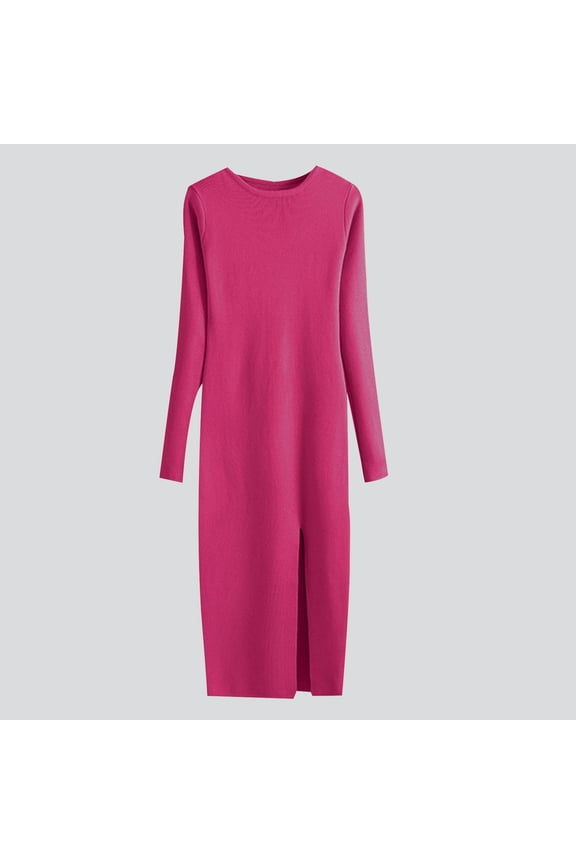 Women's Two Piece Sweater Skirt Sets Knit Sweater Top Bodycon Skirt Bridesmaid Dress Homecoming & Prom Women Dress