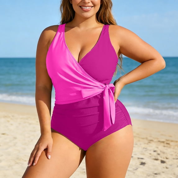 Women's Two Piece Tankini Swimsuits Plus Size Swimsuit Floral Print Tankini With High Waisted Bottoms Supportive Underwire Bathing Suits Swimwear XL