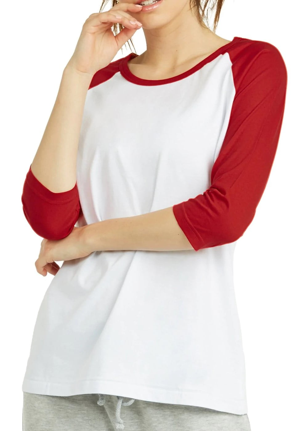 women's raglan baseball tee