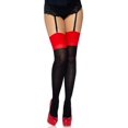 thumbnail image 1 of Women's Two Tone Thigh High Stockings, One Size, 1 of 5