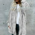 thumbnail image 1 of Women's Two Way Wear Longline Jacket Warm Open Cardigan With Pockets Zipper Sweaters for Women No Hood Zip Warm up Jacket Lined Jacket Running Women Womens Light Jacket Women Long Jacket Suede Jacket, 1 of 4