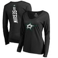 thumbnail image 1 of Women's Tyler Seguin Black Dallas Stars Backer Name & Number Slim Fit Long Sleeve V-Neck T-Shirt, 1 of 3
