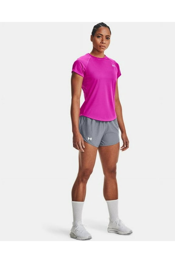 Women's Fly By 2.0 Running Shorts , Steel Full Heather (035)/Steel , Large