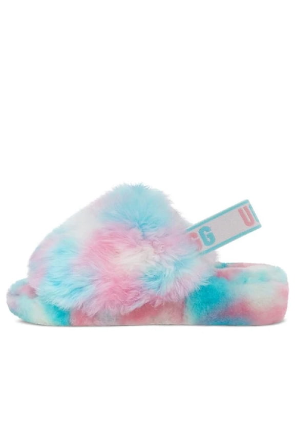 Women's UGG Fluff Yeah Pride Blue Pink (1131770-PID) - 10