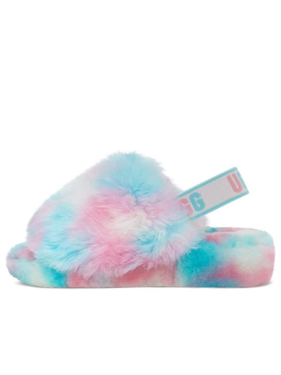 Women's UGG Fluff Yeah Pride Blue Pink (1131770-PID) - 5