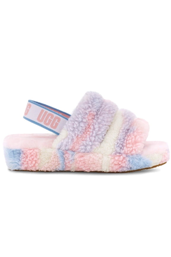 Women's UGG Fluff Yeah Slide Cali Collage Pride-Stripes (1120070-PSTR) - 7