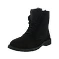 thumbnail image 1 of Ugg Womens Quincy Suede Lace-Up Winter Boots Black 7.5 Medium (B,M), 1 of 3