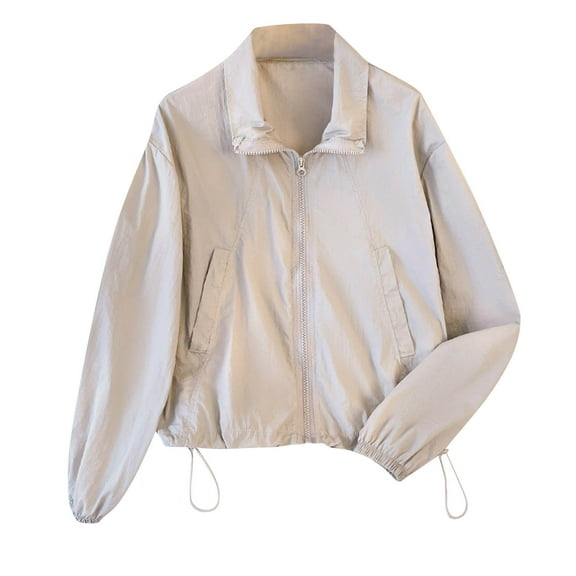 Women's UPF 50  Long Sleeve UV Sun Protection Shirts Fishing Hiking Zipper Shirt Swim Cover Up for Women