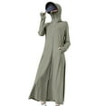 thumbnail image 1 of Women's UPF 50+ Maxi Beach Dress - Lightweight Long Tunic Swimsuit Cover Up with Sun Protection, Summer Casual Flowy Style, 1 of 7