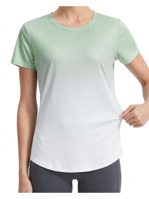 Women's UPF 50+ Rash Guard Swim Shirt Quick Dry Short Sleeve Workout T-Shirt Summer Bathing Suit Top XL