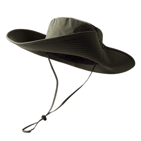 Women's UPF 50+ Sun Hat UV Protection Wide Brim Bucket Hat Summer Beach Hats Fishing Hiking Outdoor Hats Unisex Green One Size